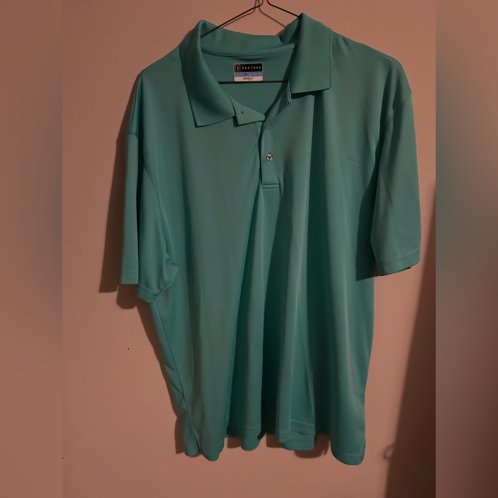 PGA Tour Teal Polo Shirt